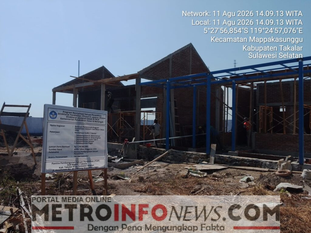 Proyek Revitalisasi SLB Negeri 1 Takalar Jadi Sorotan,Pengawasan Struktur Di minta Di Perketat.