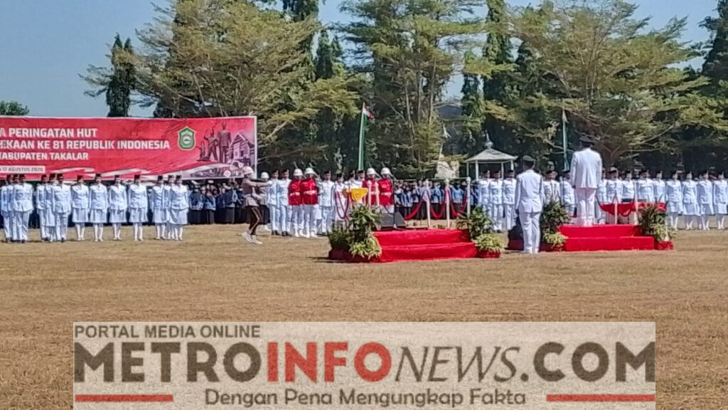 HUT RI ke-81 di Takalar Berlangsung Khidmat, Bupati Jadi Pembina Upacara, Ketua DPRD Bacakan Proklamasi.
