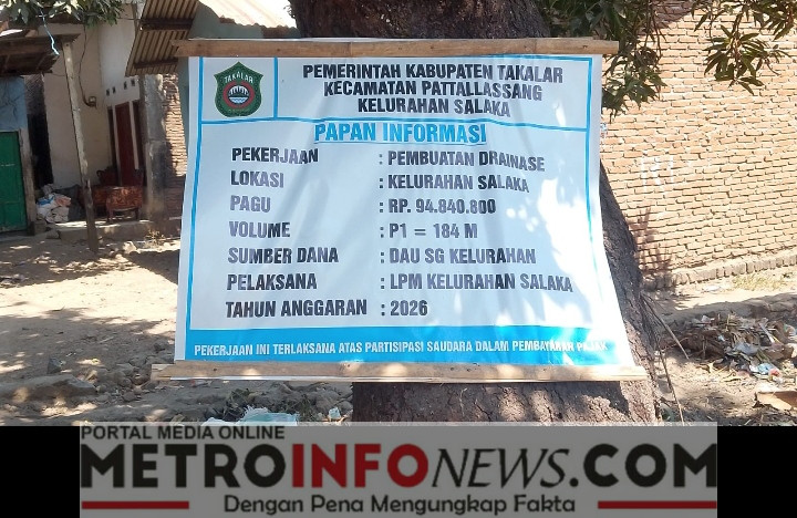 Proyek Drainase Kelurahan Salaka Rp94,8 Juta Disorot, Pondasi Diduga Minim Galian dan Batu Landasan Dipertanyakan .