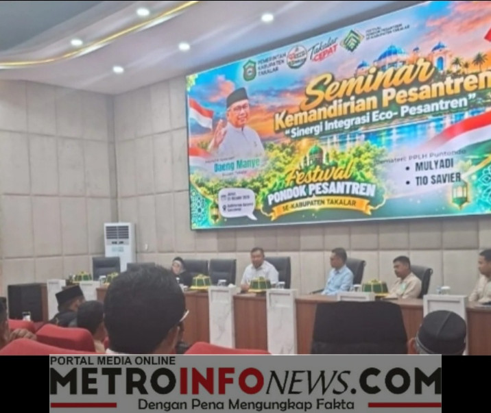 Bupati Daeng Manye Pimpin Seminar Kemandirian Pesantren, Dorong Integrasi Eco-Pesantren di Takalar.