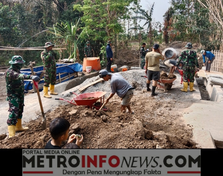 Pembangunan Jembatan Beton di Palleko Capai Progres 35 Persen, TNI Terus Percepat Pengerjaan.